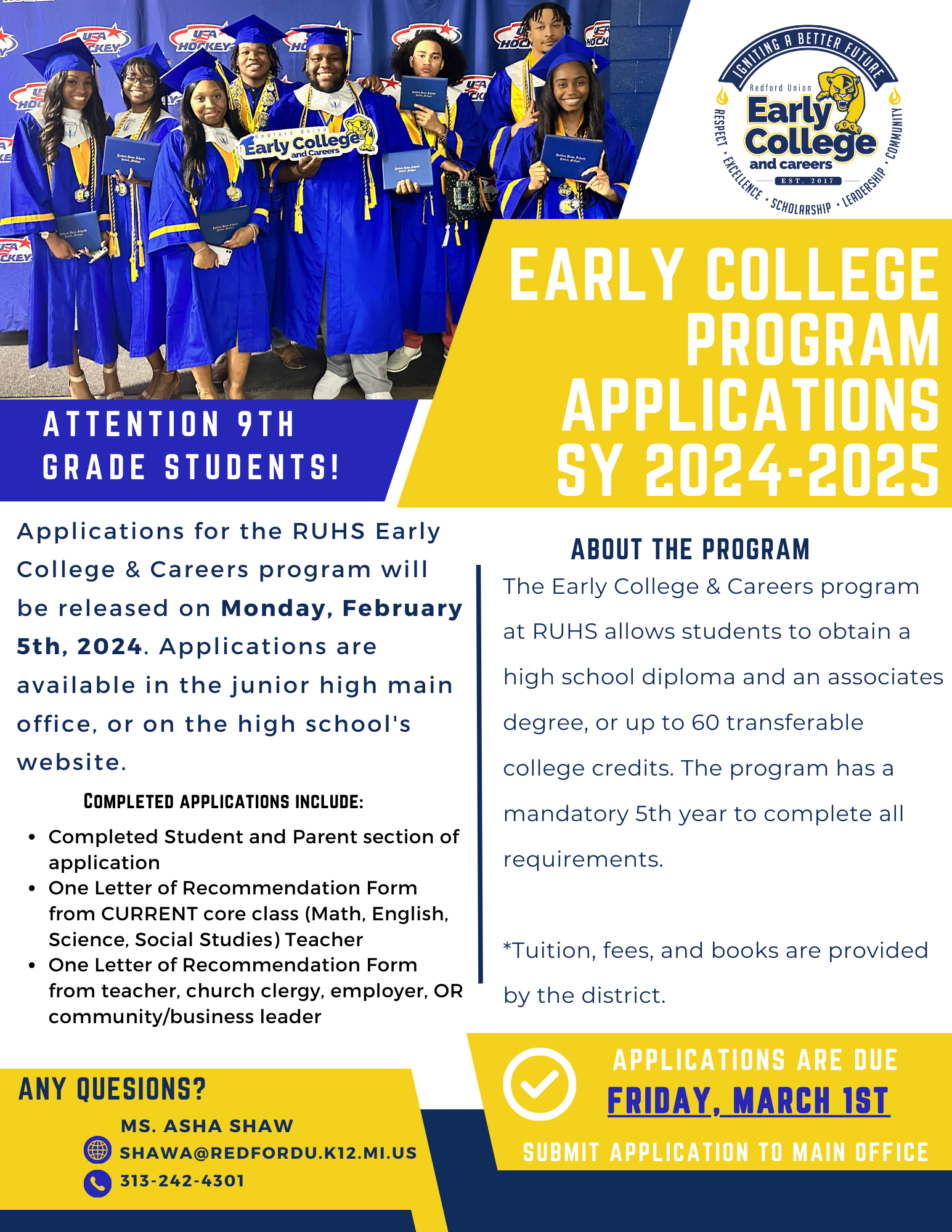 Early College Program Application SY 2024-2025