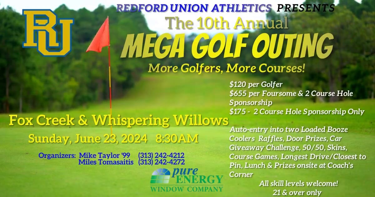 Golf Outing 2024 Athletics Hall of Fame Redford Union High School