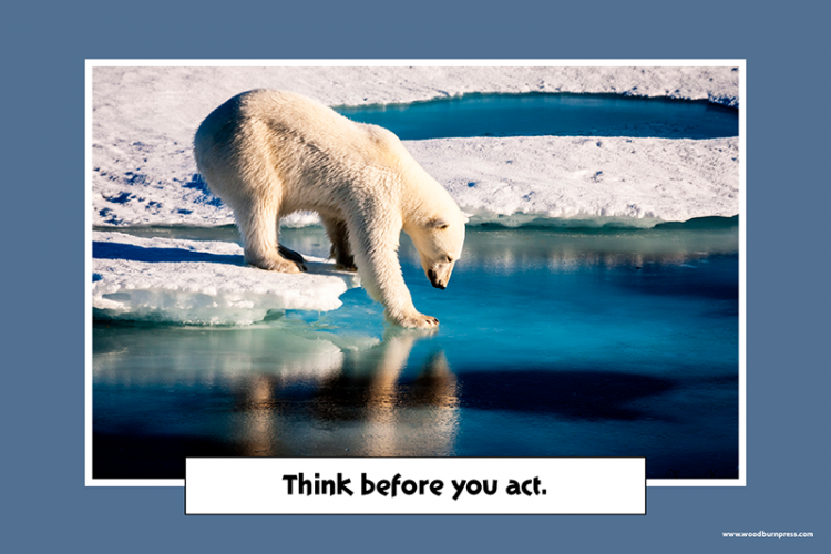 Think before you act.